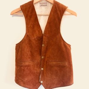 Vintage Ruddock Leathers Suede Vest - Small/Medium